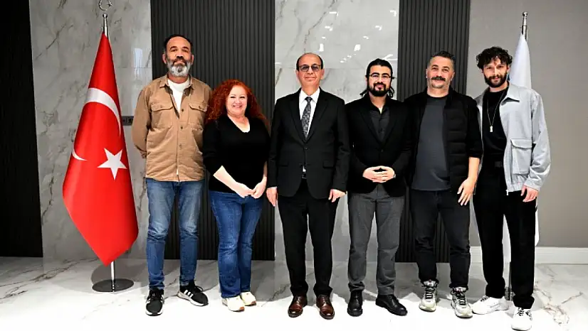 1.Kısa Film Yarışması Konuklarından Başkan Geçit'e Ziyaret!