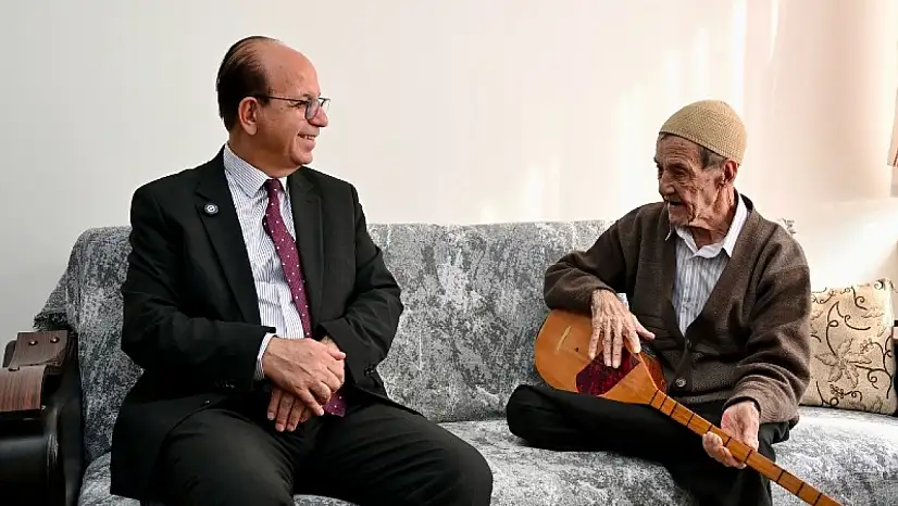 Başkan Geçit'ten Halk Ozanı Abuzer Aşkınses'e Vefa Ziyareti!