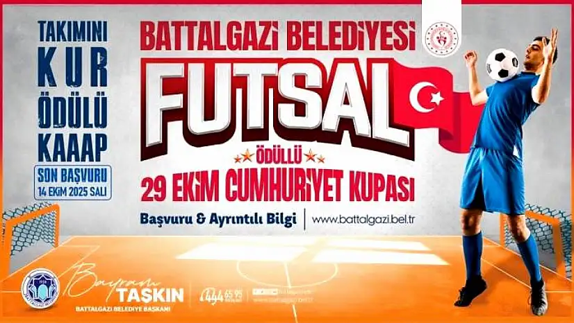 Battalgazi Belediyesi'nden 29 Ekim'e Özel Futsal Turnuvası