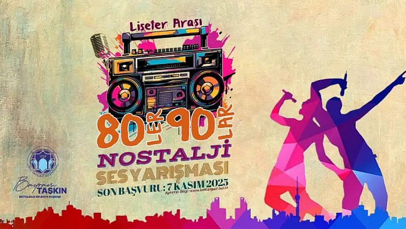 Battalgazi Belediyesi'nden Liseler Arası 80'ler ve 90'lar Nostalji Ses Yarışması