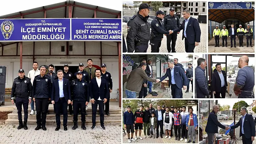 İl Emniyet Müdürü Kayhan Ay'dan Doğanşehir'e Anlamlı Ziyaret