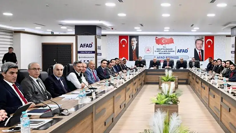 Malatya'da İl Afet Risk Azaltma Planı Toplantısı