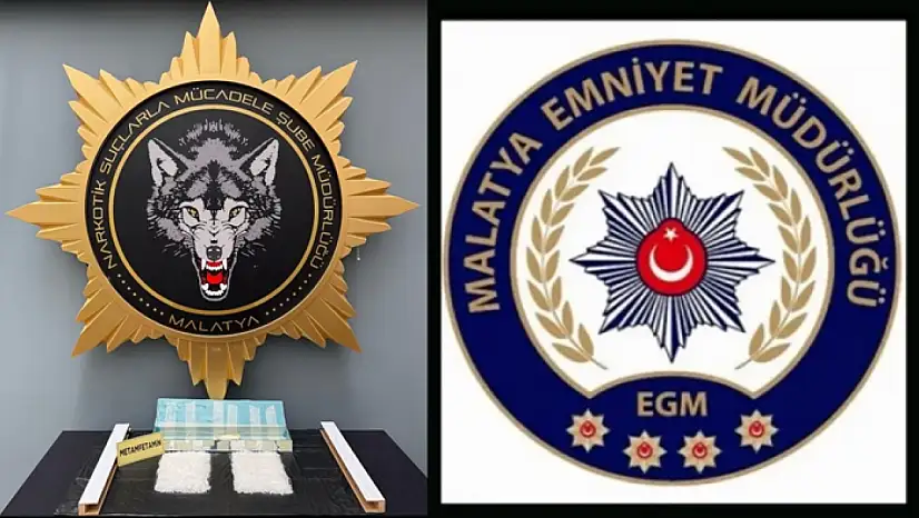 Malatya Emniyeti'nden Uyuşturucuya Darbe: 2 Kilogram Metamfetamin Ele Geçirildi