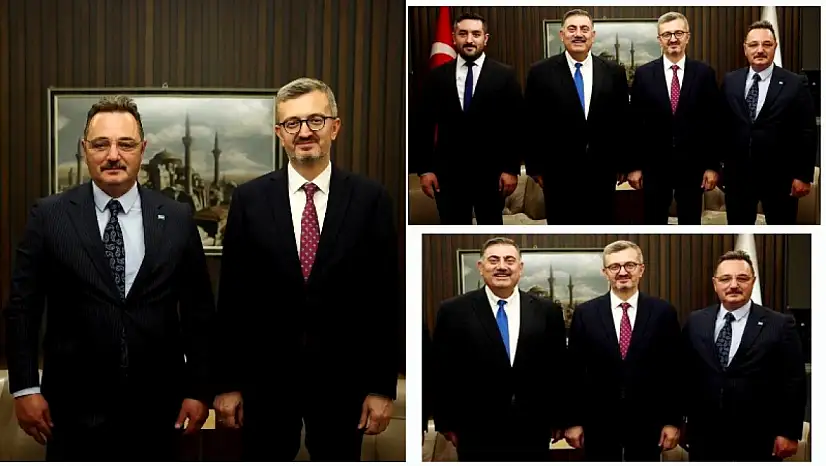 TİMBİR Heyetinden İletişim Başkanı Burhanettin Duran'a Ziyaret