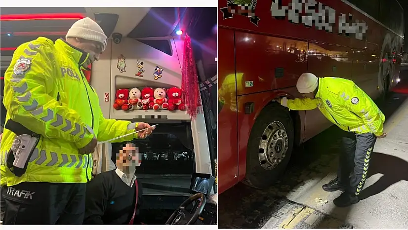 Trafik Şube'den Yolcu Otobüslerinde Sıkı Denetim