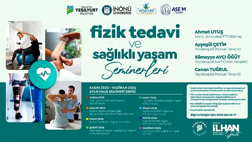 Ücretsiz Uygulamalı Fizik Tedavi ve Sağlıklı Yaşam Seminerleri