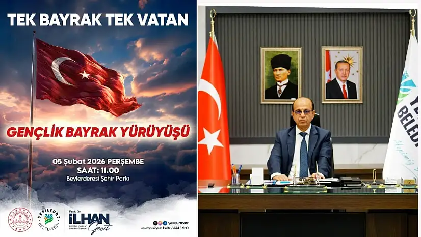 Yeşilyurt Belediyesinden 5 Şubat'ta Gençlik Bayrak Yürüyüşü