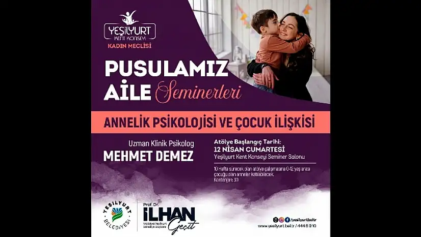 Yeşilyurt Kent Konseyi'nden' Pusulamız Aile' Seminerleri