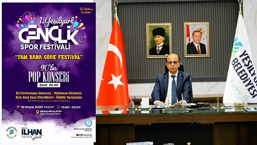 1.Yeşilyurt Gençlik ve Spor Festivali 18 Mayıs'ta!