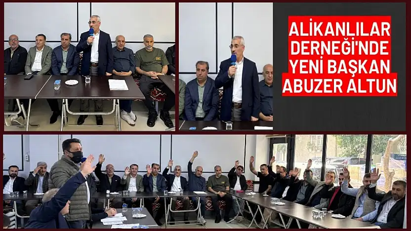 Alikanlılar Derneği'nde Yeni Başkan Abuzer Altun Dönemi