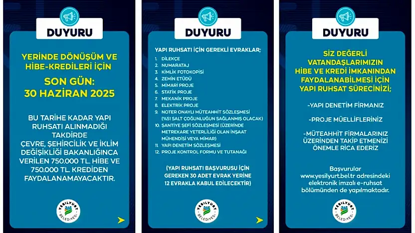 Başvuru Yapmayanlar Yararlanamayacak!