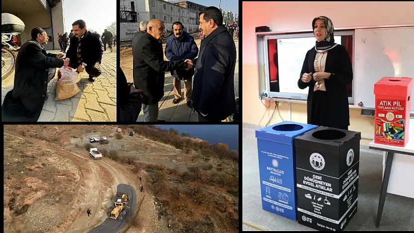 Battalgazi Belediyesi'nden Haftalık Yoğun Çalışma Mesaisi