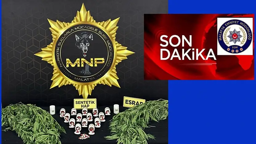 Malatya'da Uyuşturucu İle Mücadele Kararlılıkla Devam Ediyor