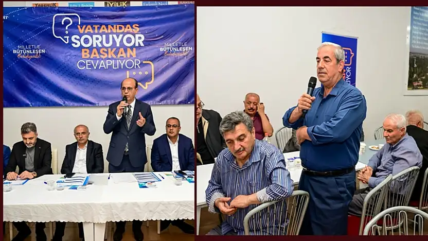 Yeşilyurt İlçesinde Vatandaş Soruyor Başkan Cevaplıyor