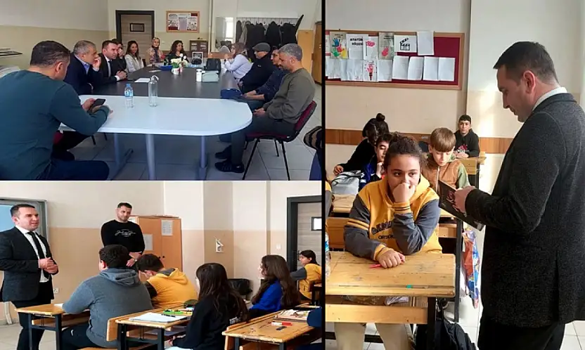 Akçadağ İlçe MEM Müdürü Cengiz'den Akmercan Ortaokuluna Ziyaret