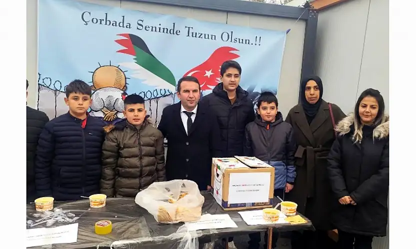 Akçadağ İmam Hatip Ortaokulu'ndan Gazze İçin Anlamlı Etkinlik