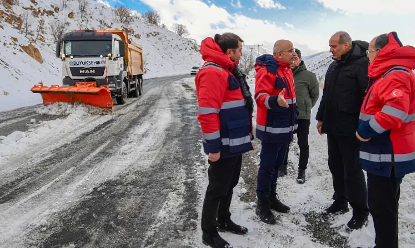 Başkan Er Porga Bağlantı Yolundaki Çalışmaları Denetledi