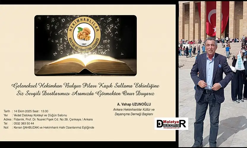 Başkentte Hekimhan Buluşması 14 Ekim'de