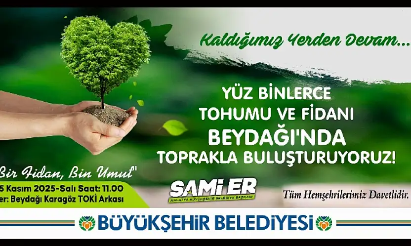 Beydağı Fidan Dikim Şenliği 25 Kasım'da