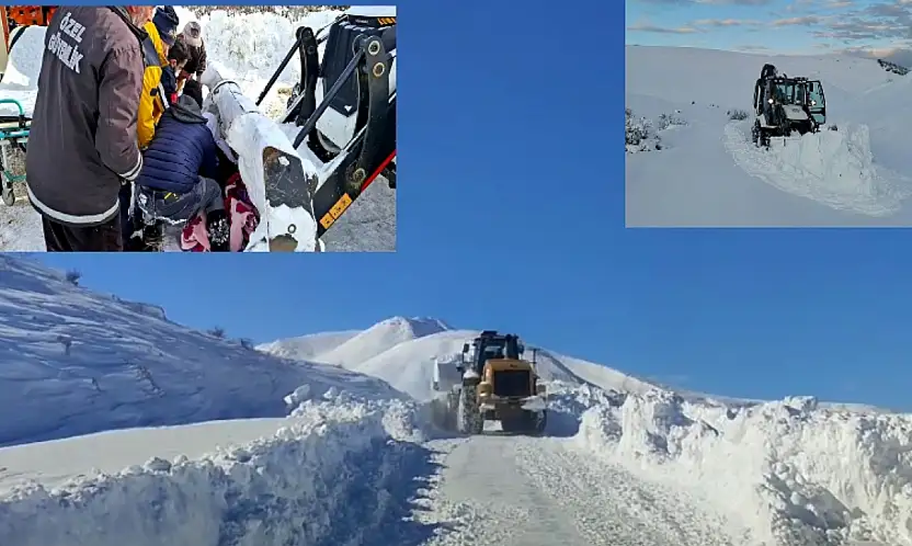 Büyükşehir Ekipleri Karda Mahsur Kalan Araç ve Vatandaşları Kurtardı