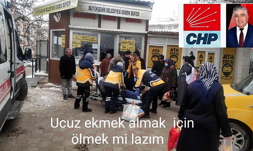 CHP İlçe Başkan Ayas: Ucuz Ekmek Almak İçin Ölmek'mi Lazım?