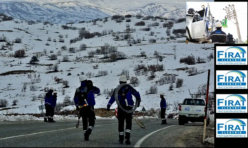 Fırat EDAŞ Zorlu Kış Şartlarına Karşı Sahada Önlemlerini Aldı
