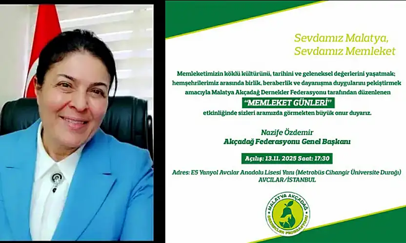 İstanbul'da Malatyalılar' Memleket Günlerinde' Buluşacak