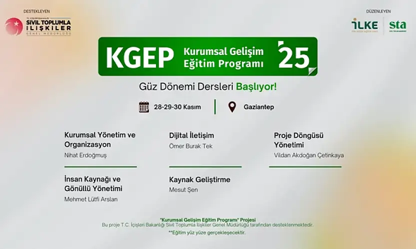 STK'lara Ücretsiz Eğitim Fırsatı