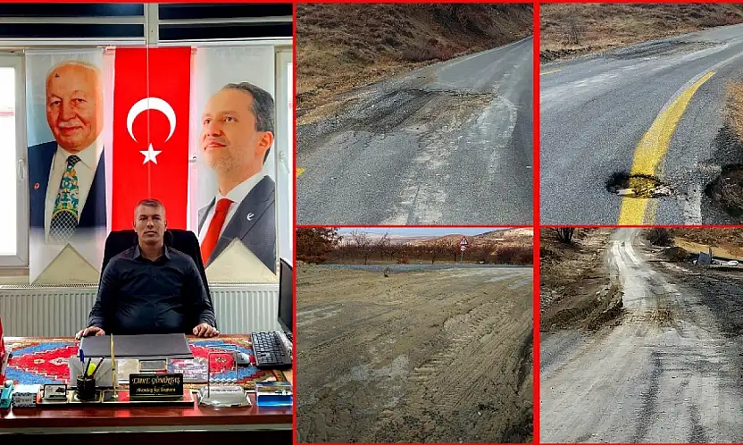 Yeniden Refah Akçadağ İlçe Başkanı Gönültaş'tan Yol Tepkisi