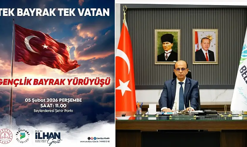 Yeşilyurt Belediyesinden 5 Şubat'ta Gençlik Bayrak Yürüyüşü