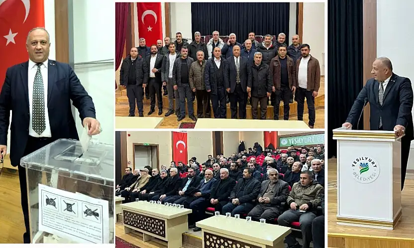 Yeşilyurt Şoförler ve Otomobilciler Odasında Taner Kılınç İle Devam Kararı